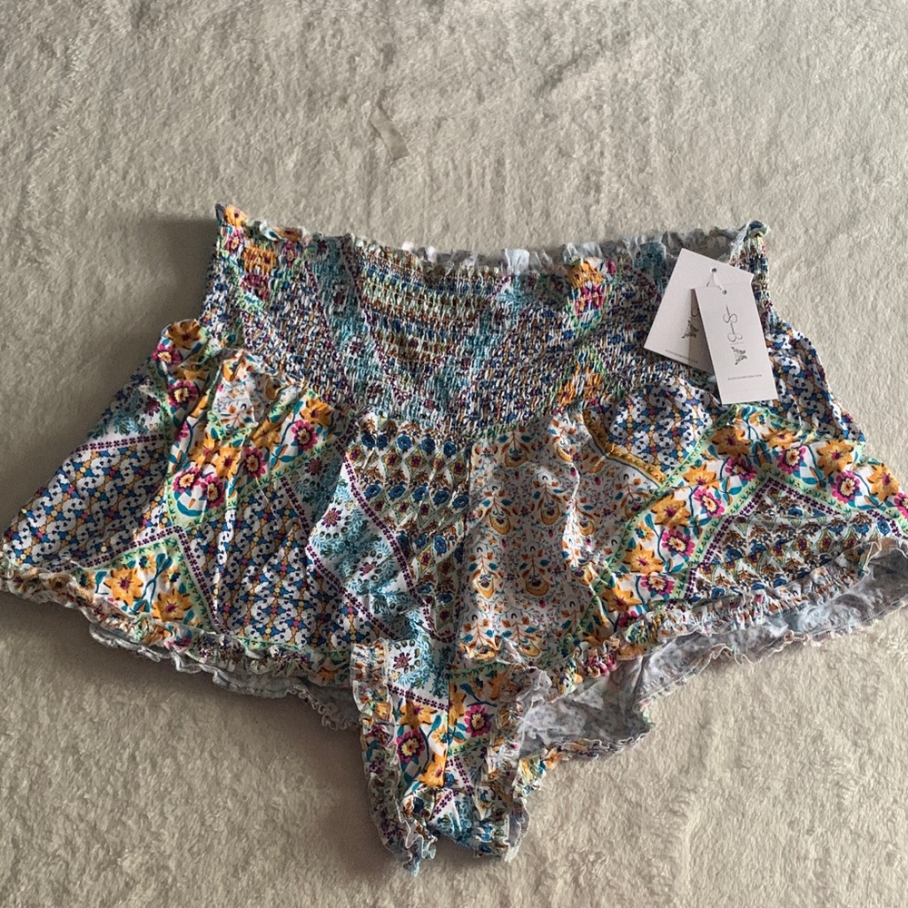 Jessica Simpson Multicolor Floral Shorts